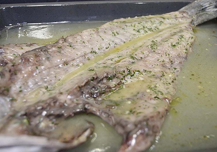 Receta de Lubina salvaje en salsa de limón