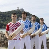 Ansa II, Barrenetxea IV, Juanenea y Azpiroz, en el Pico del Loro.