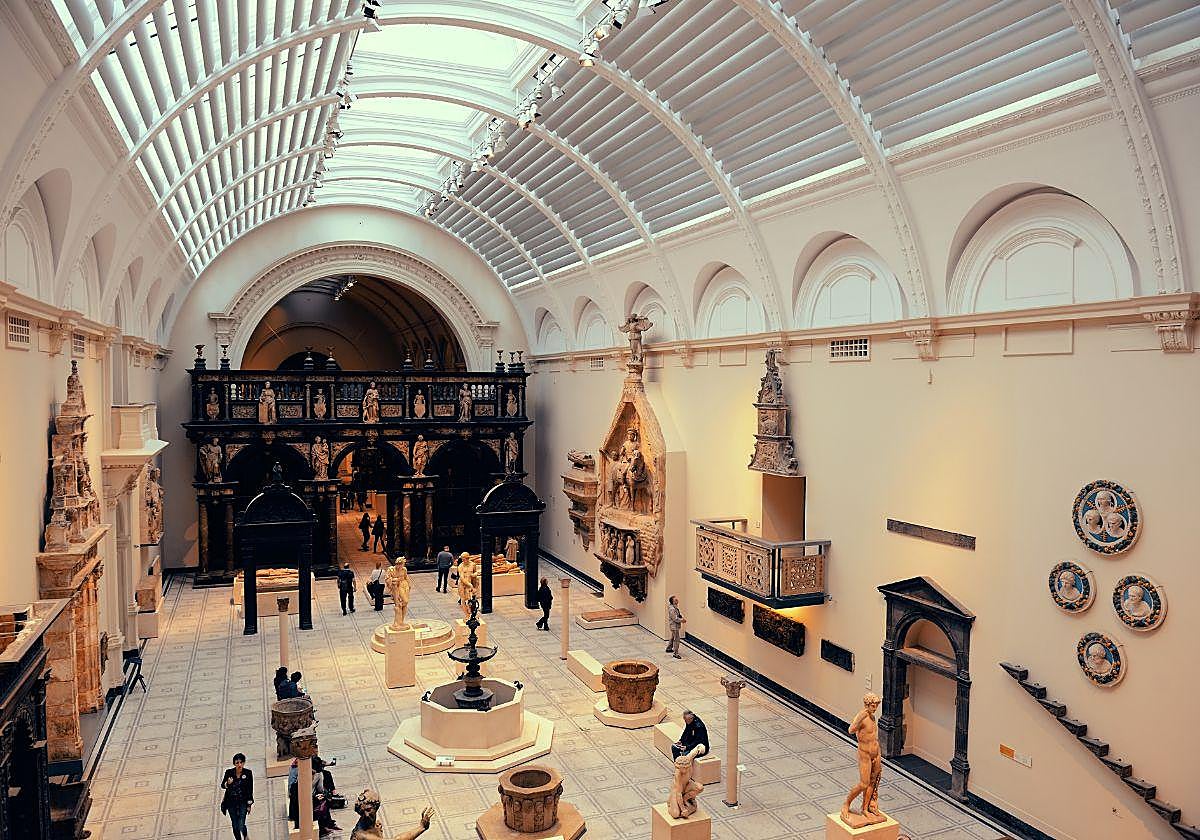 Vista general de un museo.