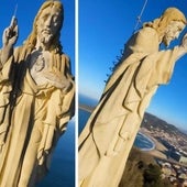 Las imágenes nunca vistas del monumento al Sagrado Corazón de San Sebastián