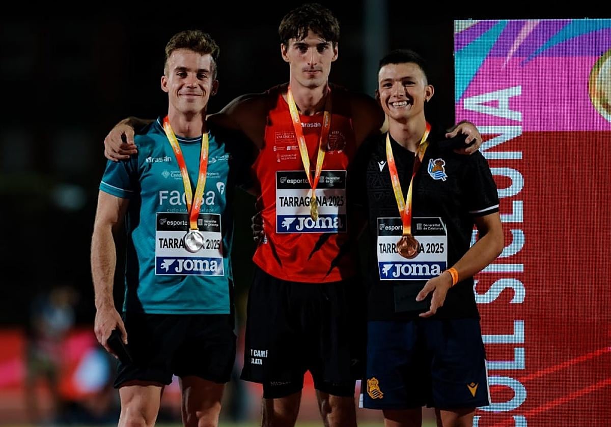 Martínez de Rituerto, con el bronce en el podio del Campeonato de España absoluto.