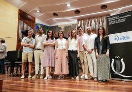 Munguira, Munguía, Ezenarro, Gómez, Nogales, Laborería, Díaz y López de Munain, las voces de la ópera.