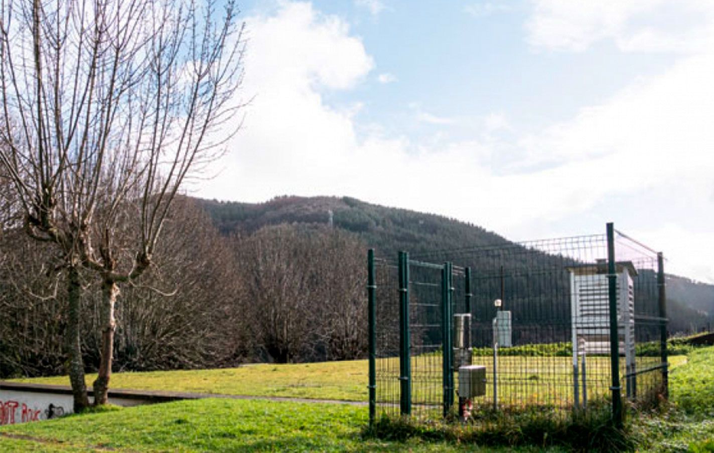 La estación meteorológica de Goenaga.