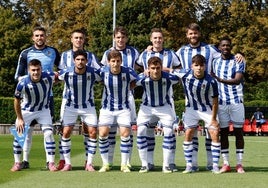 El once de la Real que se ha enfrentado al Bournemouth en el primer partido del día