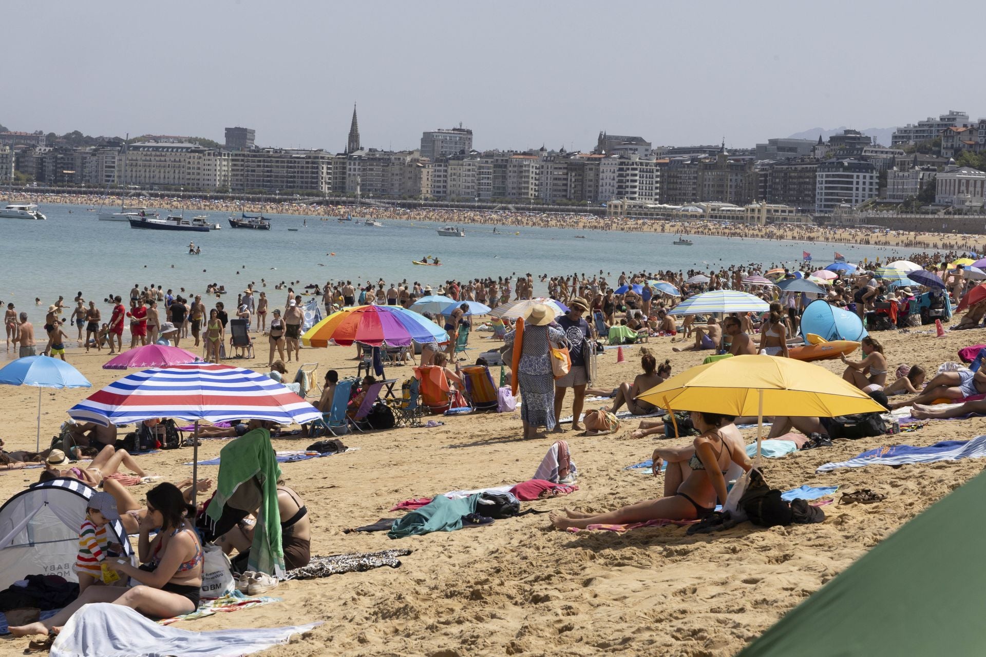 Jornada calurosa en todo Gipuzkoa
