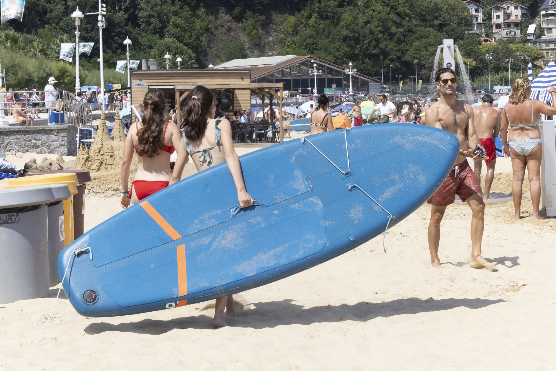 Jornada calurosa en todo Gipuzkoa
