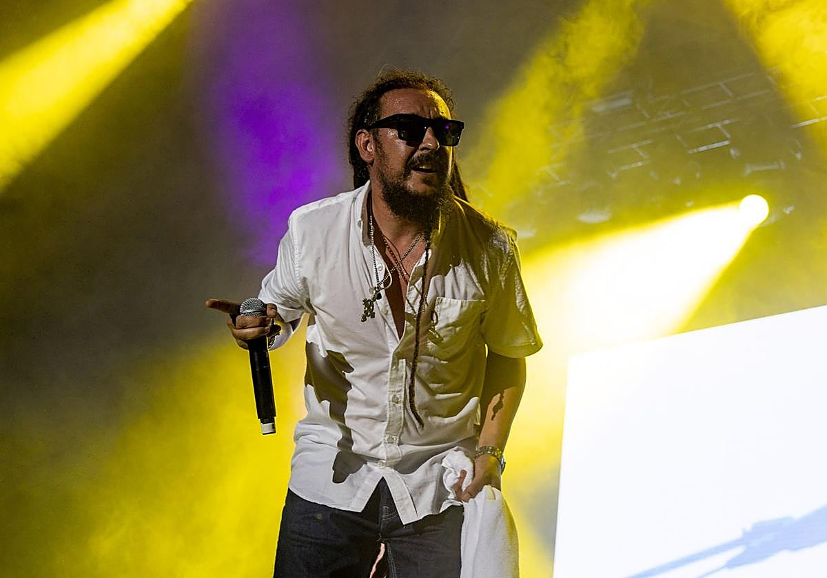 Un momento de la actuación de Morodo en Sagüés.