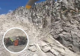 Ladera en la que los servicios de rescate han encontrado el cuerpo sin vida del montañero navarro.