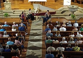 La actuación del Ensemble Vivalma en la parroquia fue la última cita del 41 Festival de Música.