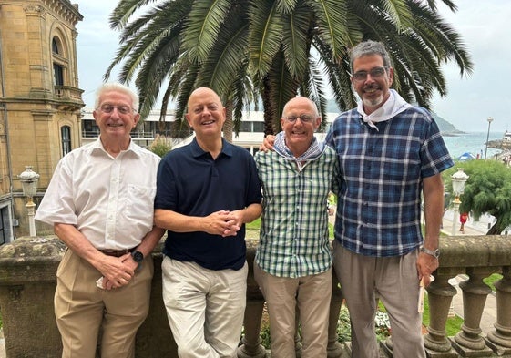Xabier Albistur, Odón Elorza, Juan Karlos Izagirre y Eneko Goia.