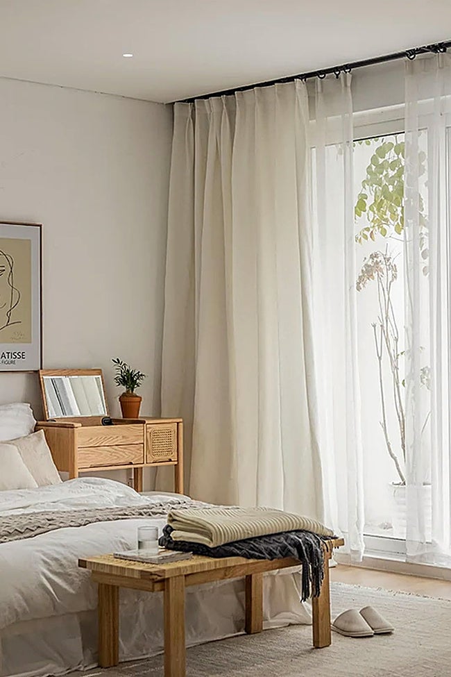 Cortinas largas y vaporosas