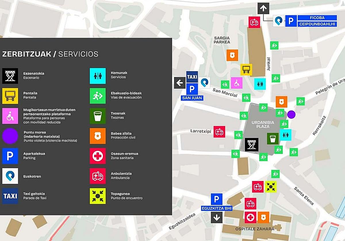 Indicaciones para accedero al concierto de Fermin Muguruza hoy en Irun.