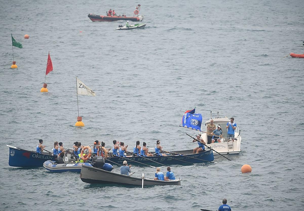 Zarautz celebra su victoria.
