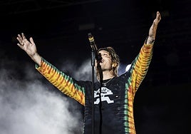 Un momento de la actuación de Marlon.