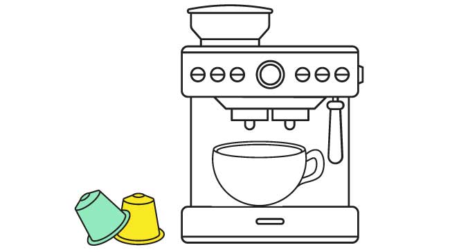 ¿Dónde tirarías las cápsulas de café sin limpiar?