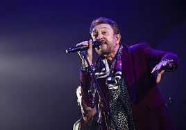 Manolo García, durante uno de sus conciertos, en su gira de 2024.