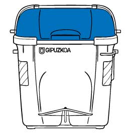 Las tiro al contenedor azul