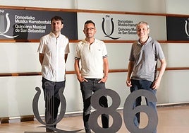 Iñas Sastre, Xabier Zeberio y Francisco Herrero.