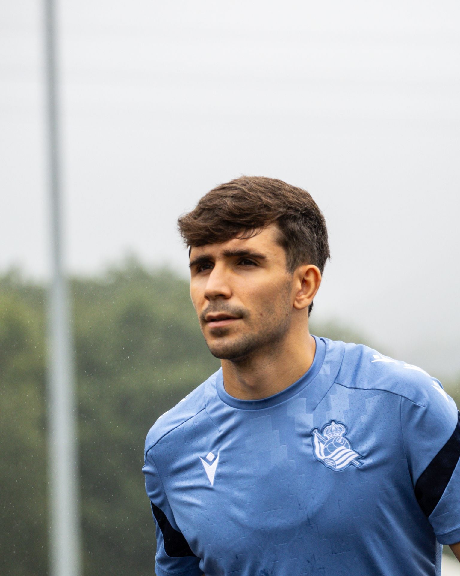 Esfuerzo bajo la lluvia en Zubieta