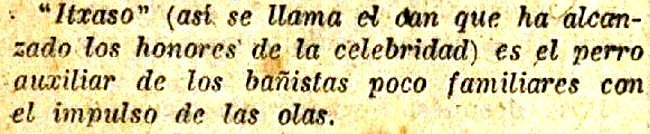 Frase publicada en 'La Voz de Guipúzcoa' el 20-VIII-1925.