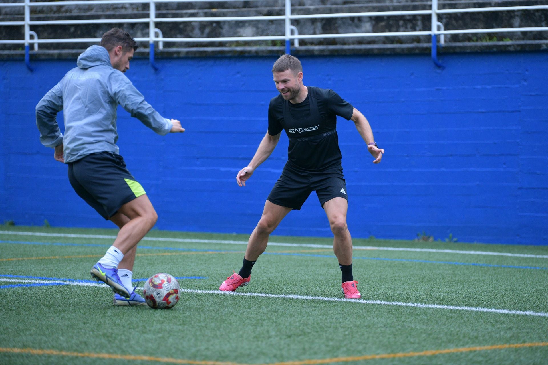 Illarramendi se entrena en el campo de San Miguel
