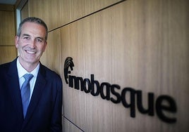 Imanol Rego, en la sede de Innobasque en Bilbao