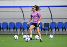 El Eibar entrenando esta semana para preparar la final de mañana ante la Real Sociedad.