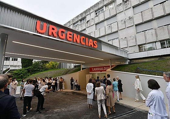 Entrada a Urgencias de un hospital privado de Gipuzkoa.