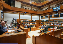 Sesión plenaria en el Parlamento Vasco durante esta legislatura.