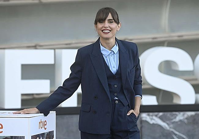 Verónica Echegui en el Festival de Cine de San Sebastián de 2022, edición en la que presentó 'Historias para no contar', dirigida por Cesc Gay.