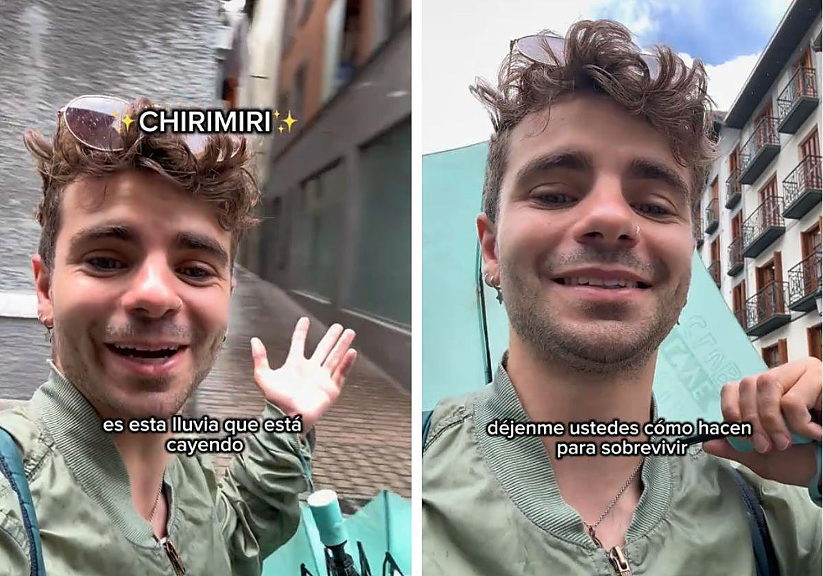 Un viajero argentino descubre el sirimiri en Gipuzkoa: «Decidme cómo hacéis para sobrevivir a esto»