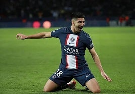 Carlos Soler, durante un partido del PSG.