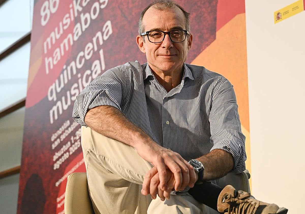 Patrick Alfaya, ayer en el Kursaal.