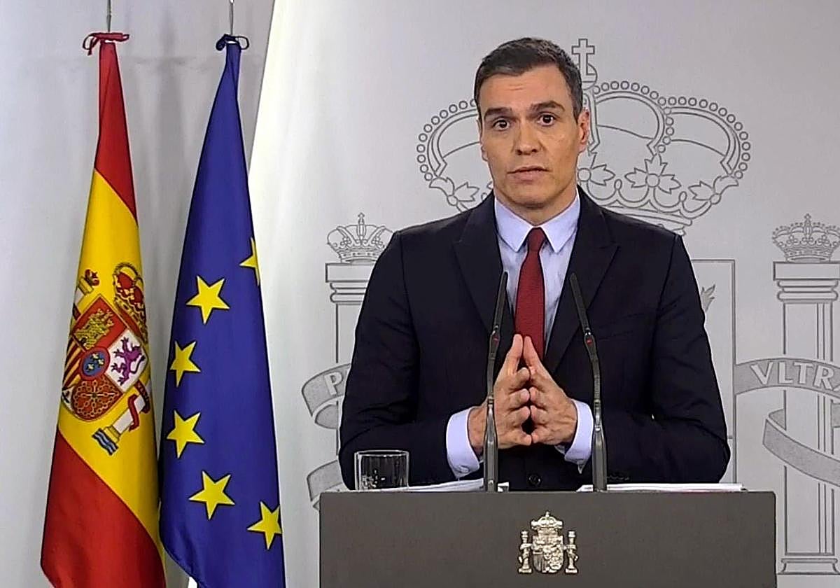 Sánchez anunció el estado de alarma el 13 de marzo de 2020 y lo decretó el 14.
