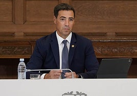 Imanol Pradales, antes del arranque del Consejo de Gobierno de inicio de curso en Miramar.