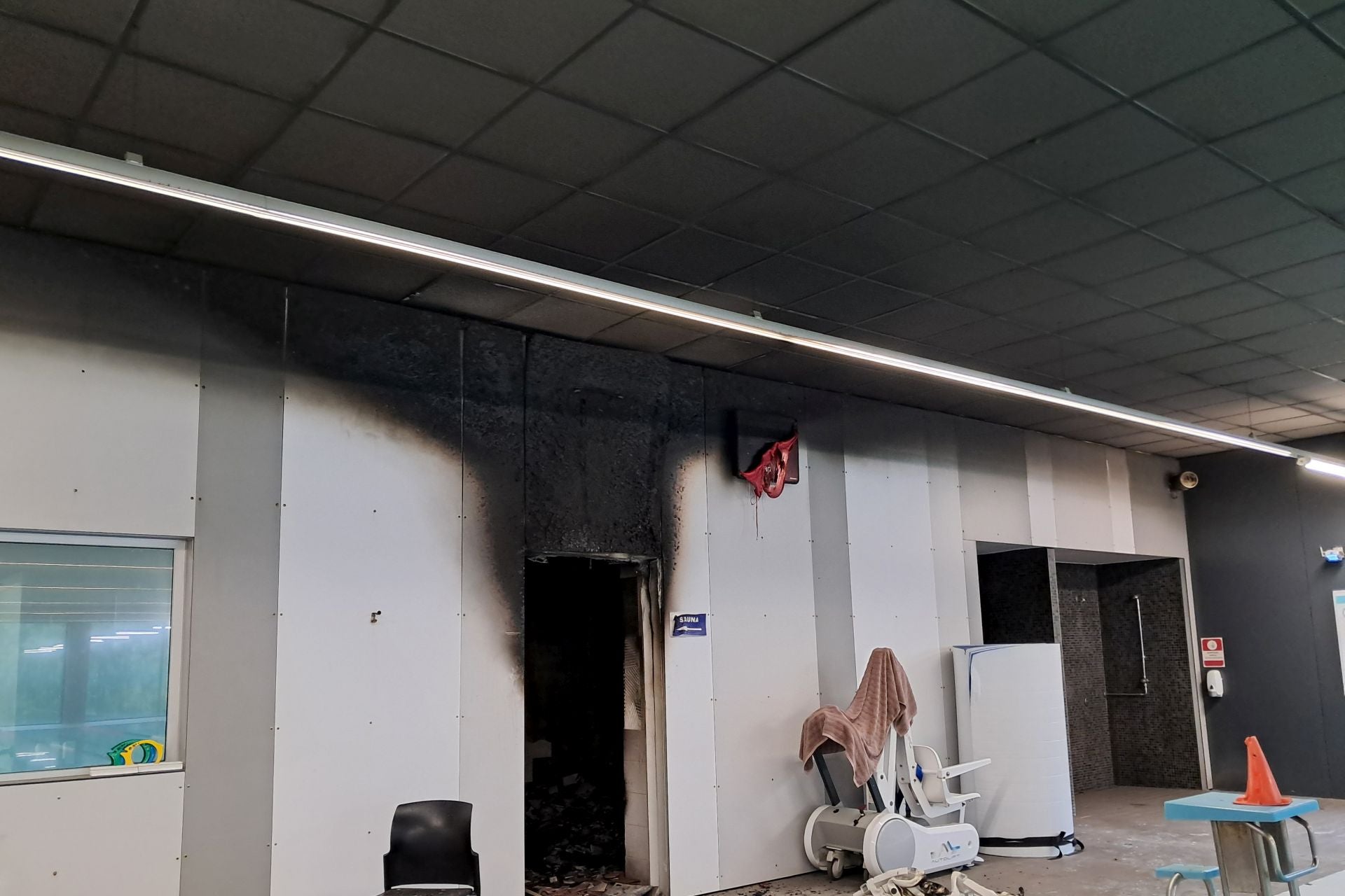 Cerrado el polideportivo de Usurbil por un incendio