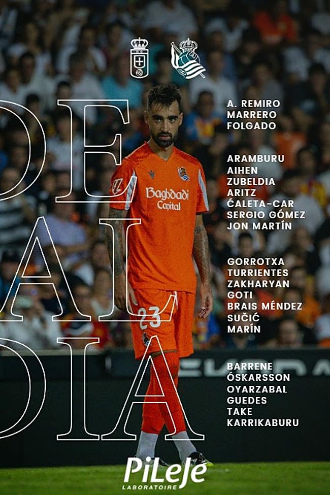 Convocatoria de la Real Sociedad para el encuentro ante el Oviedo