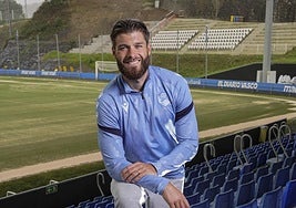 Caleta-Car, durante su primera entrevista a Goazen Reala!