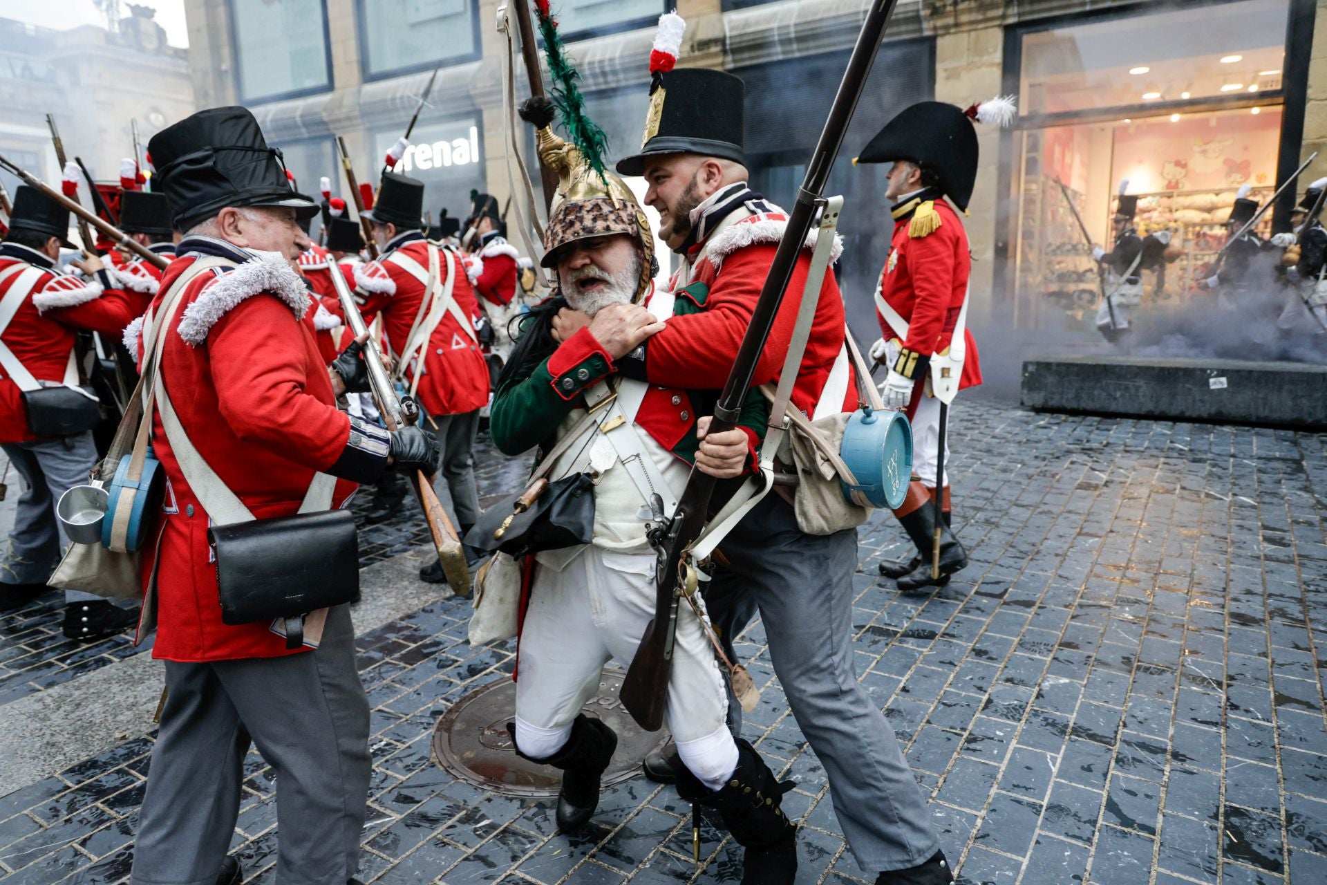 Batalla y apagón en Donostia