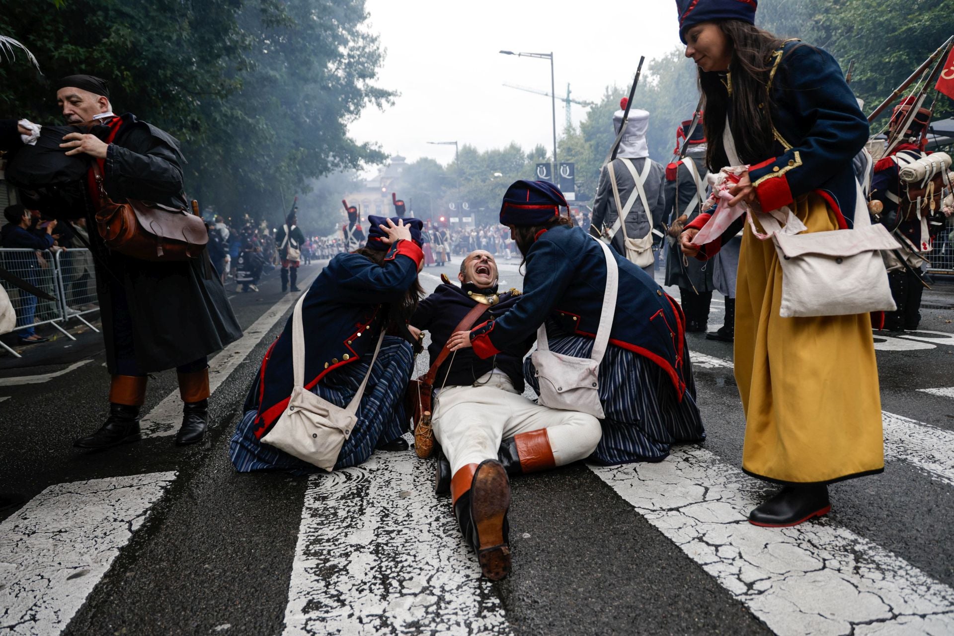 Batalla y apagón en Donostia