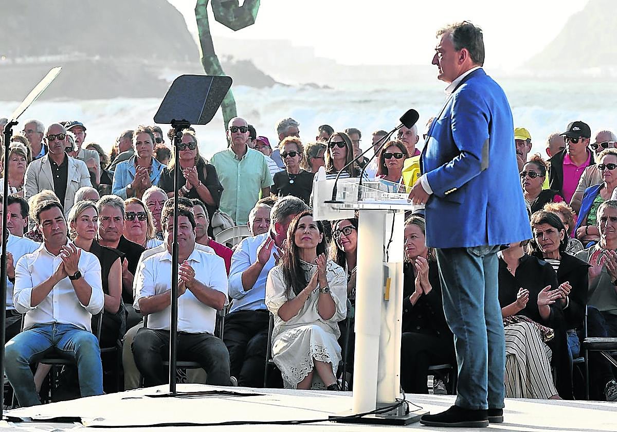 Aitor Esteban, el pasado viernes en el acto celebrado en Zarautz.