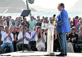 Aitor Esteban, el pasado viernes en el acto celebrado en Zarautz.