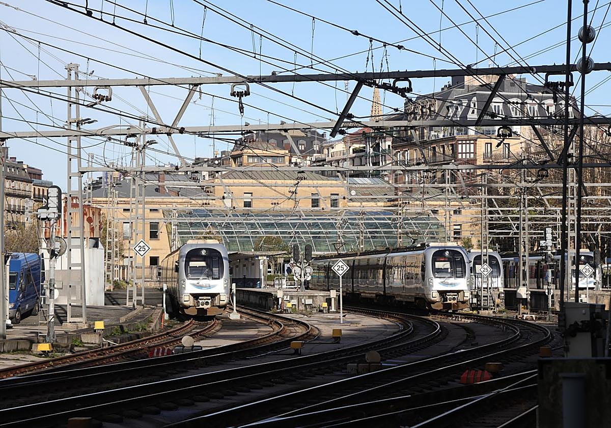Estación de Amara de Euskotren.