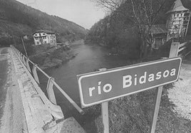 Vista parcial del puente de Endarlaza.