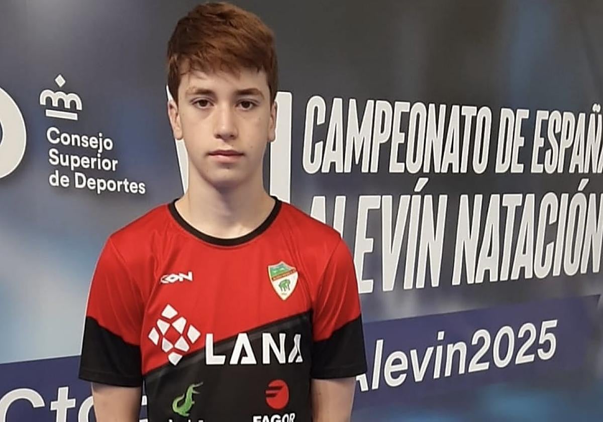 Julen Pedregal, en el top 5 de nadadores alevines