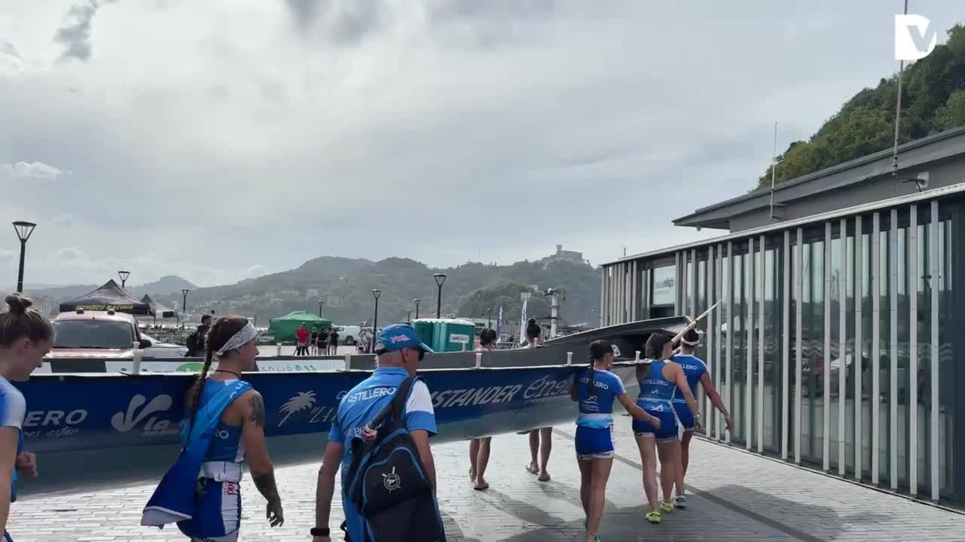 Ambiente previo en la clasificatoria de la regata de La Concha