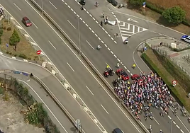 El pelotón detenido en Bilbao por la protesta propalestina.
