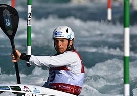 Maialen Chourraut durante su participación en Tacen.