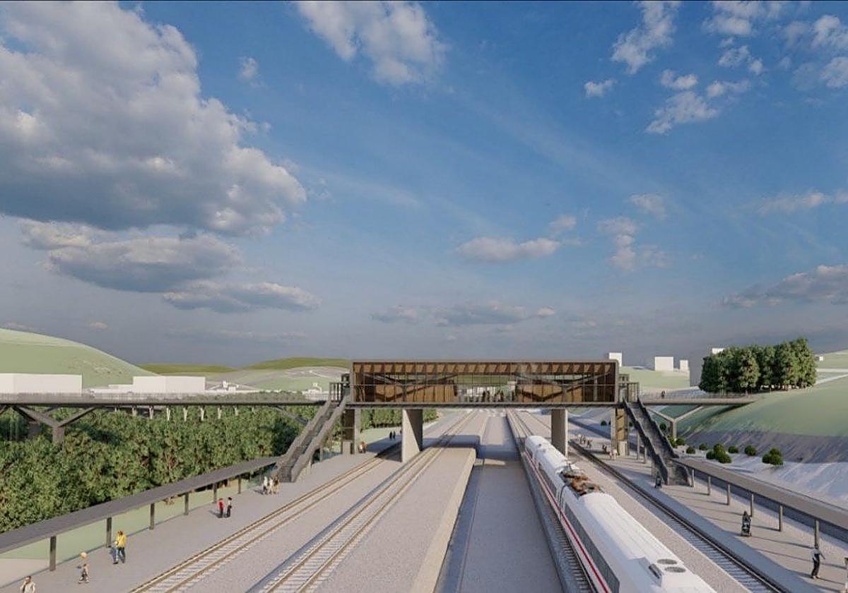 Representación de cómo será la terminal de Astigarraga tras concluir las obras de construcción.