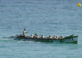 Hoondarribia, durante la clasificatoria, al grito de Ioseba Amunarriz.